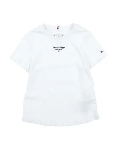 Shop Tommy Hilfiger Toddler Girl T-shirt White Size 7 Cotton