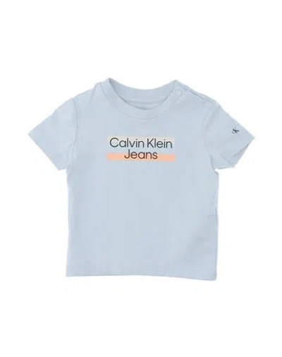 Calvin Klein Jeans Est.1978 Calvin Klein Jeans Newborn Boy T-shirt Light Grey Size 3 Cotton, Elastane In Grey