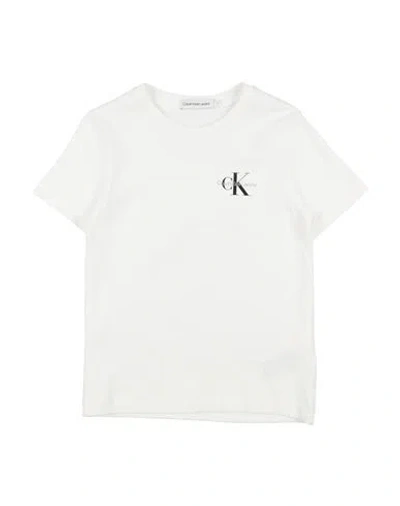 Shop Calvin Klein Jeans Est.1978 Calvin Klein Jeans Toddler Boy T-shirt White Size 6 Cotton
