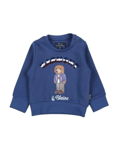 Shop Harmont & Blaine Newborn Boy Sweatshirt Navy Blue Size 3 Cotton