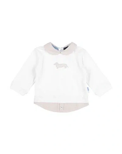 Shop Harmont & Blaine Newborn Boy T-shirt Ivory Size 3 Cotton In White