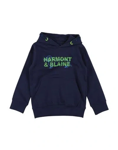 Harmont & Blaine Toddler Boy Sweatshirt Navy Size 6 Cotton In Navy Blue