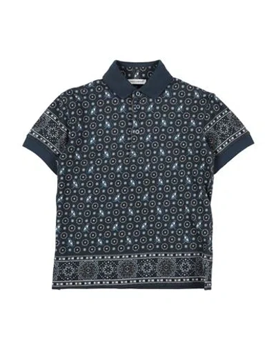 Shop Dolce & Gabbana Toddler Boy Polo Shirt Slate Blue Size 4 Cotton