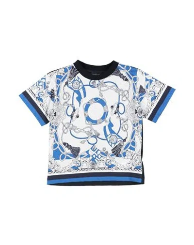 Shop Monnalisa Toddler Boy T-shirt Azure Size 5 Cotton In Blue