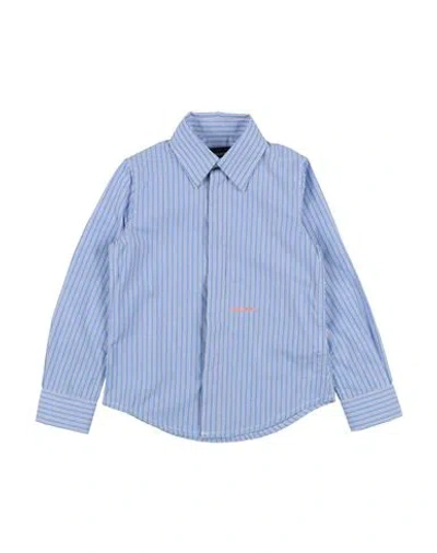Shop Dsquared2 Toddler Boy Shirt Sky Blue Size 6 Cotton