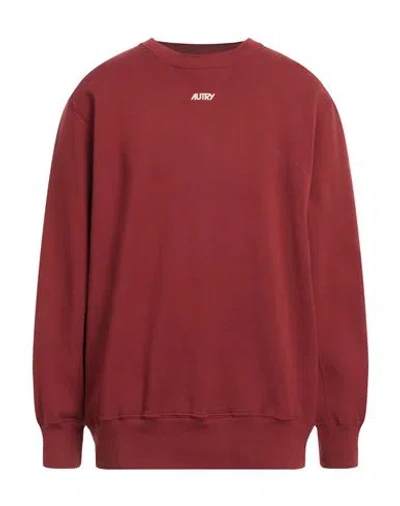 AUTRY AUTRY MAN SWEATSHIRT RUST SIZE XL COTTON 