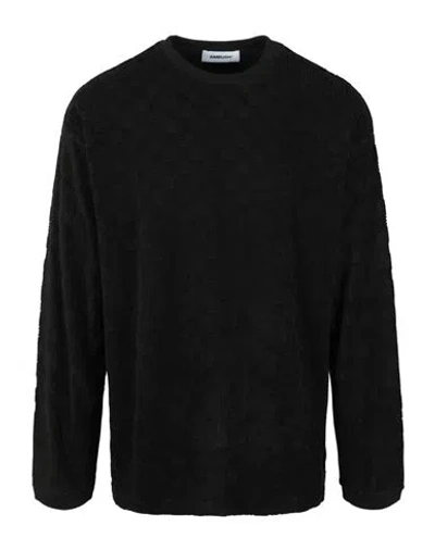 Shop Ambush Monogram Crewneck Sweater Man Sweatshirt Black Size L Cotton, Polyamide