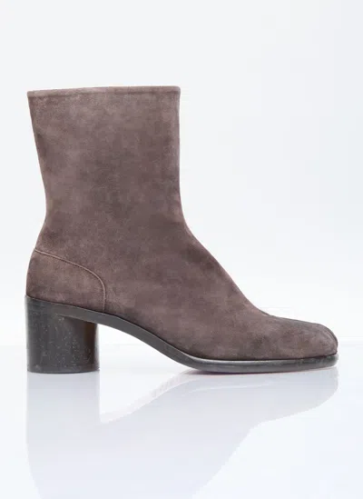 Shop Maison Margiela Tabi Ankle Boots In Brown
