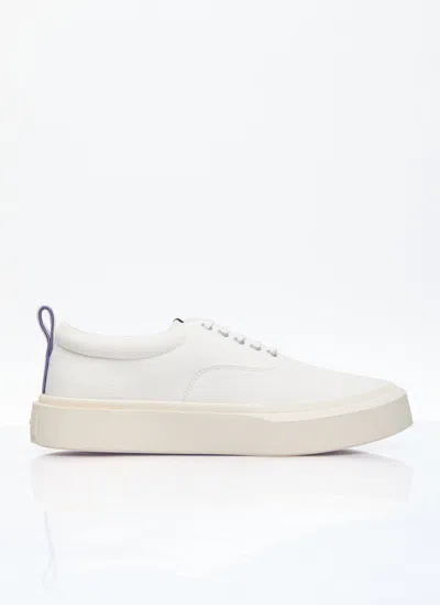 Shop Eytys Mother Ii Canvas Sneakers In White