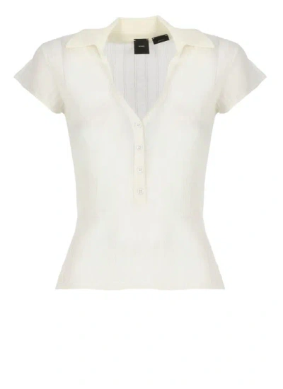Shop Pinko Laguna Blu Polo Shirt In White