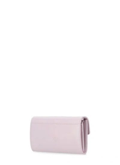 Shop Pinko Love Bag Color Block Wallet In Purple