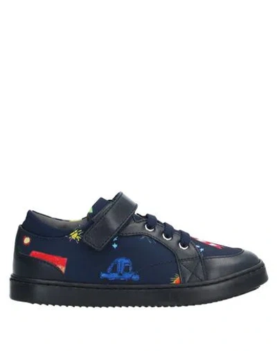 Shop Dolce & Gabbana Toddler Boy Sneakers Midnight Blue Size 10c Leather