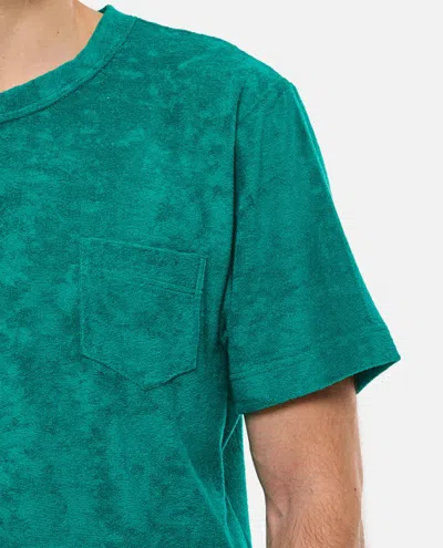 Shop Howlin' Shortsleeve Cotton T-shirt In Green