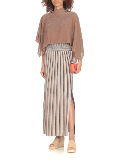 Shop D Exterior Brown Viscose Skirt