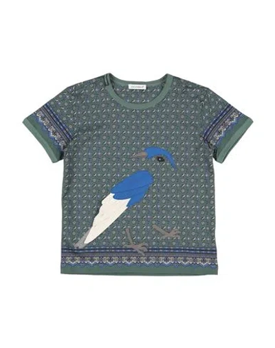 Shop Dolce & Gabbana Toddler Boy T-shirt Green Size 5 Cotton