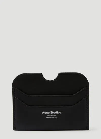 Shop Acne Studios Leather Cardholder In Black
