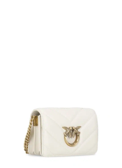 Shop Pinko Love Click Mini Bag In White