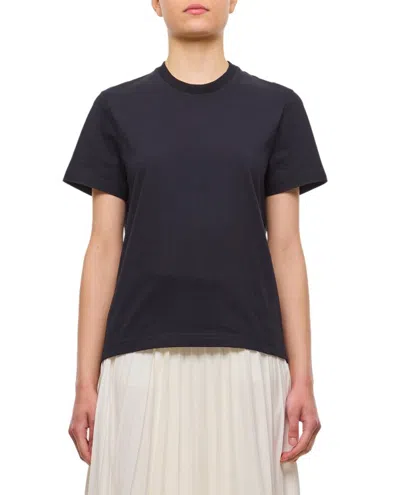 Bottega Veneta Short-sleeved Cotton T-shirt In Blue