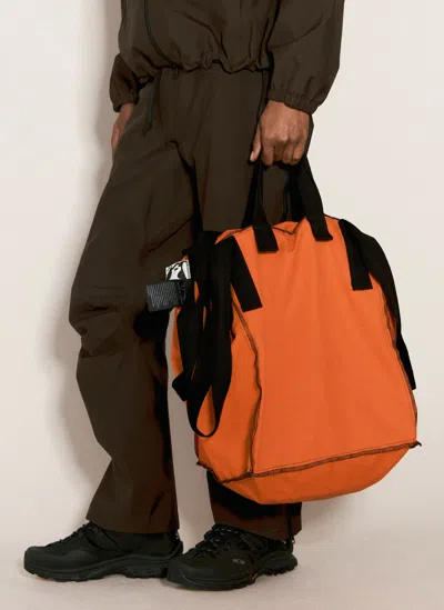 Shop Gr10k Large Twill Tote Bag In Orange