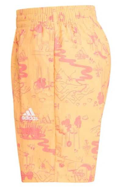 Shop Adidas Originals Kids' 24/7 Nylon Athletic Shorts In Semi Spark