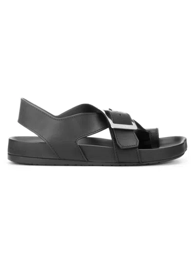 Shop Loewe Women's Ease Leather Sandals In Black