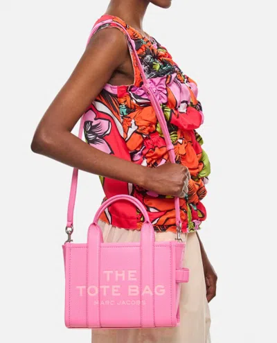 Shop Marc Jacobs The Small Leather Tote Bag In Pink
