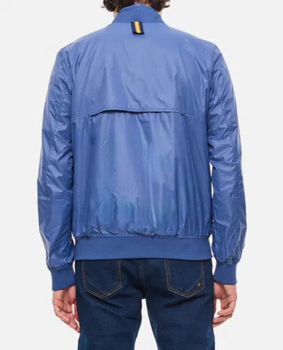 Shop K-way Arsene Eco Plus Double Jacket In Blue