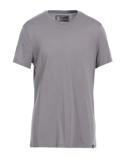 Shop Patrizia Pepe Man T-shirt Grey Size Xxl Lyocell, Cotton