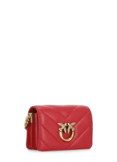 Shop Pinko Love Click Mini Bag In Red