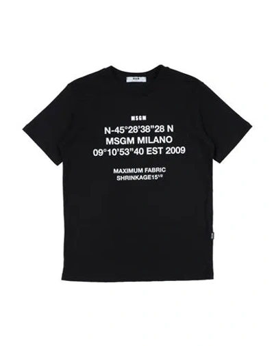 Shop Msgm Toddler T-shirt Black Size 4 Cotton