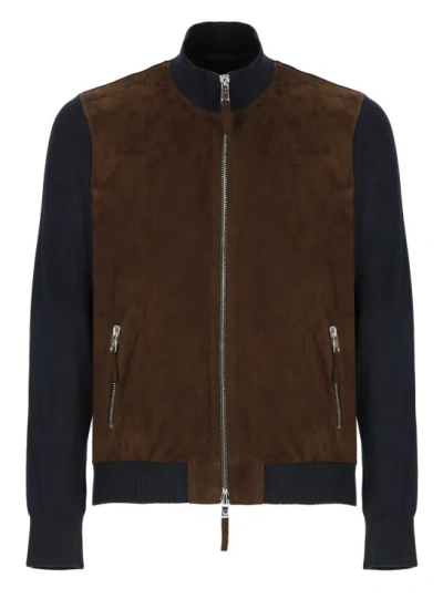 Shop The Jack Leathers Brown Suede Leather Jacket