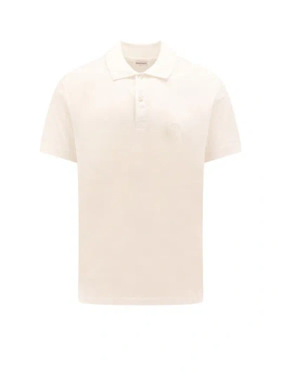 Shop Alexander Mcqueen Organic Cotton Polo Shirt In White