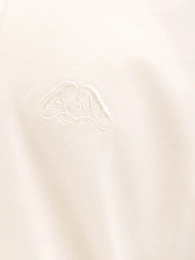 Shop Alexander Mcqueen Organic Cotton Polo Shirt In White