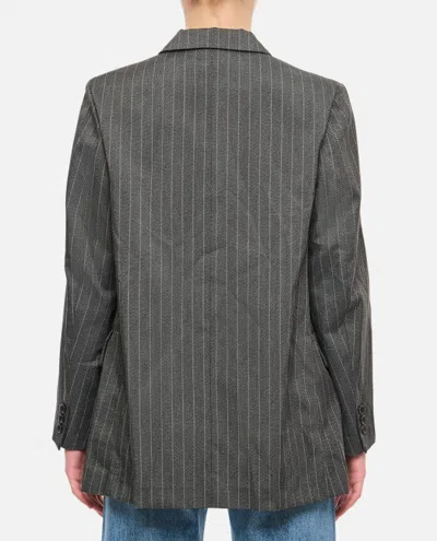 Shop Comme Des Garçons Single Breasted Open Jacket In Grey