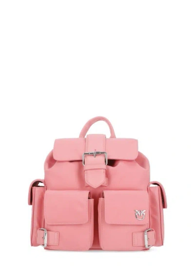 Shop Pinko Love Birds Backpack In Pink