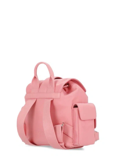 Shop Pinko Love Birds Backpack In Pink