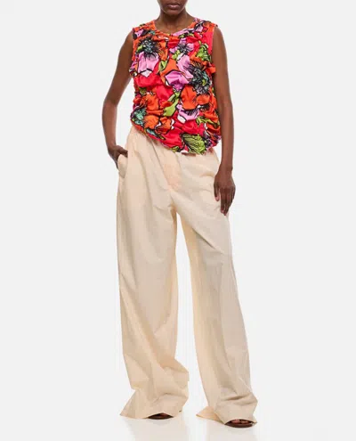 Comme Des Garçons Sleeveless Crew-neck Top In Multicolor