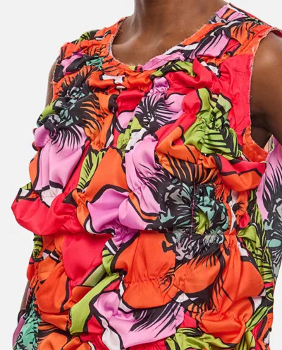 Comme Des Garçons Sleeveless Crew-neck Top In Multicolor
