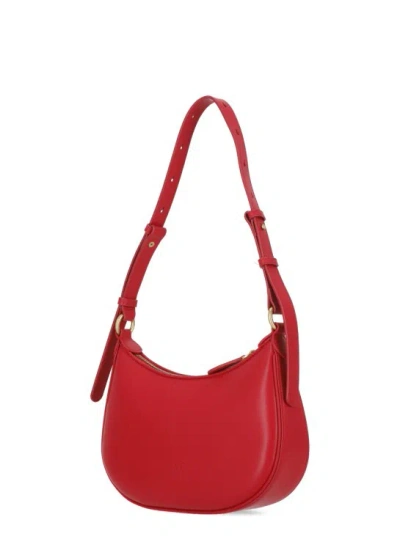 Shop Pinko Mini Love Half Moon Bag In Red