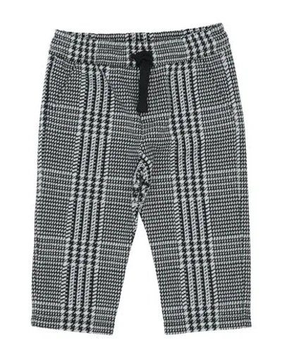 Shop Dolce & Gabbana Newborn Boy Pants Black Size 3 Polyester, Cotton, Polyamide, Elastane
