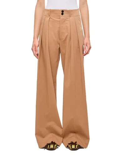 Shop Plan C Oversize Pants In Brown