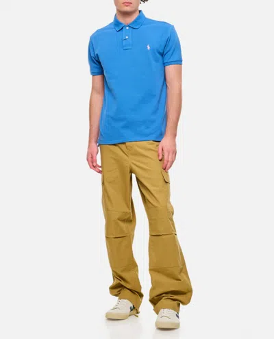 Shop Polo Ralph Lauren Knit Polo Shirt In Blue