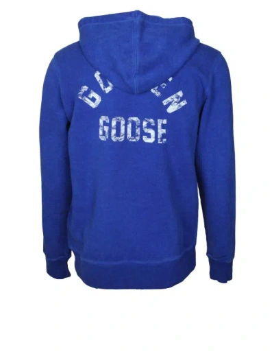Shop Golden Goose Journey Blue Cotton Sweatshirt