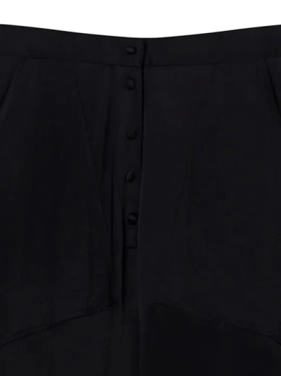 Shop Stella Mccartney Black Paneled Satin Pants