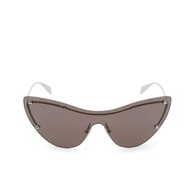 Shop Alexander Mcqueen Cat-eye Sunglasses In Grey