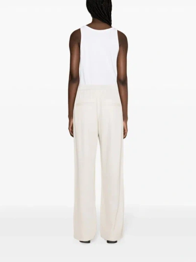 Shop Isabel Marant Beige Roldy Straight-leg Pants In White