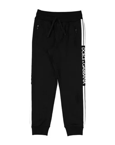 Shop Dolce & Gabbana Toddler Boy Pants Black Size 6 Cotton, Elastane