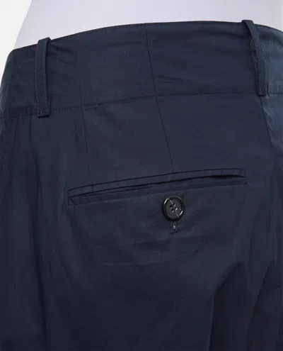 Shop Plan C Oversize Cotton Pants In Blue