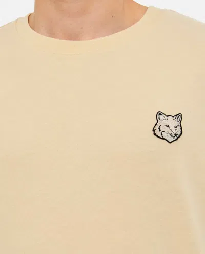 Shop Maison Kitsuné Bold Fox Head Patch Oversize Tee-shirt In Neutrals