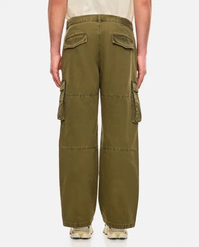 Shop Golden Goose Cotton Cargo Trousers In Green